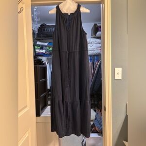 Time and Tru Dark Blue Maxi Dress